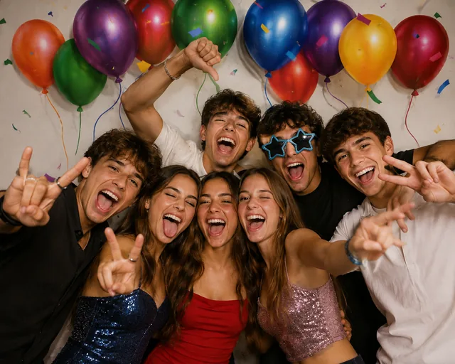 Fond anniversaire ballons pour photobooth à Toulon