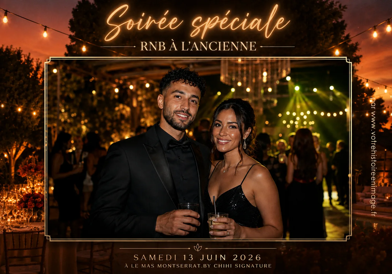 Exemple de maquette imprimée photobooth pour une soirée à Toulon