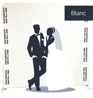Fond uni blanc photobooth