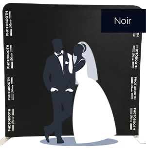 Fond uni noir photobooth